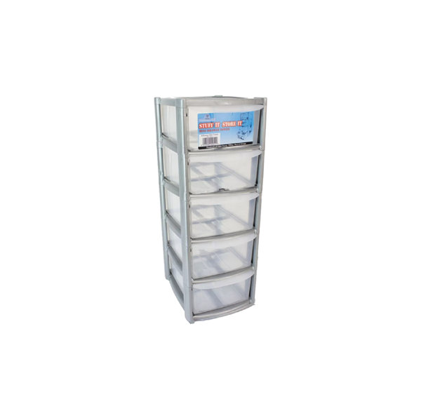 5 drawer store plastic storage